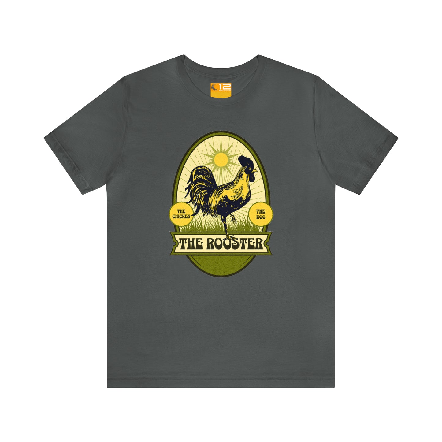 Jersey Short Sleeve Cotton Tee - THE ROOSTER - 12 SECONDS APPAREL
