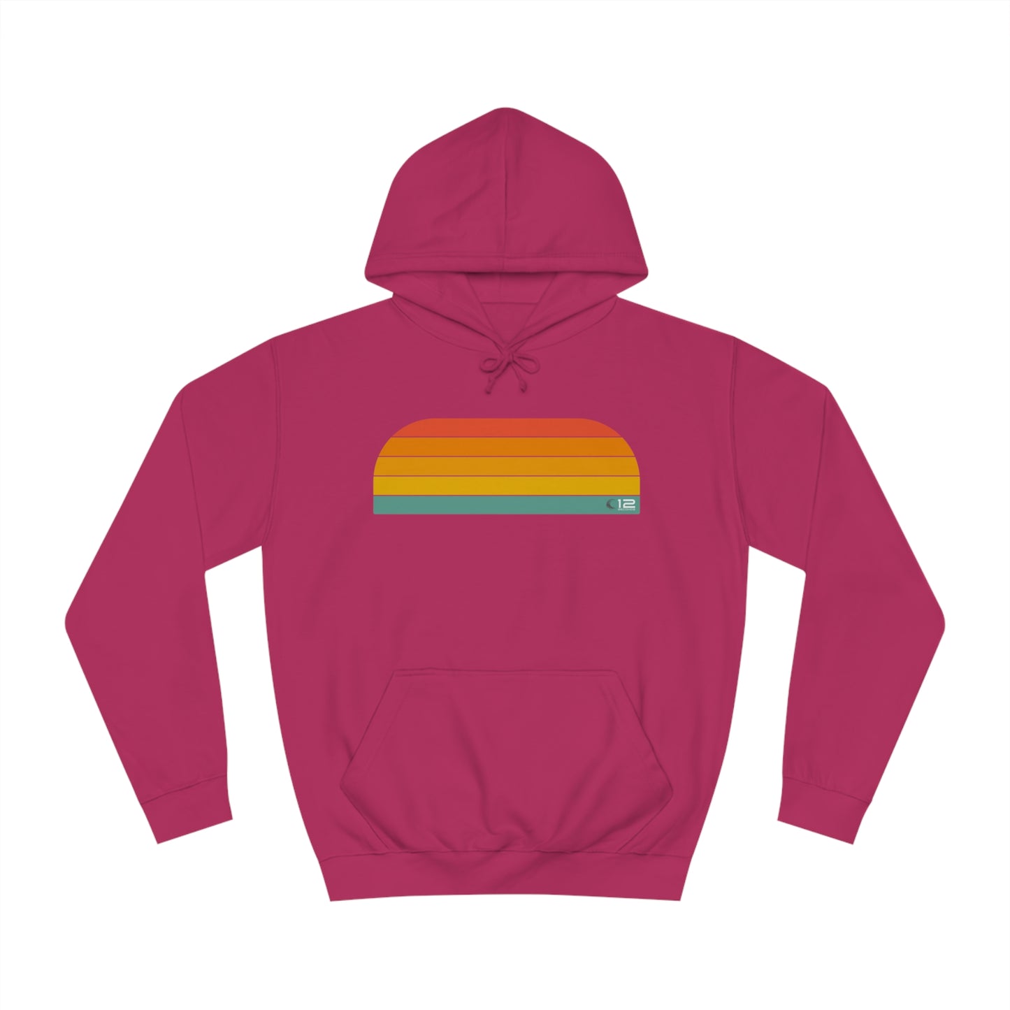 Unisex College Hoodie - RAINBOW - 12 SECONDS APPAREL