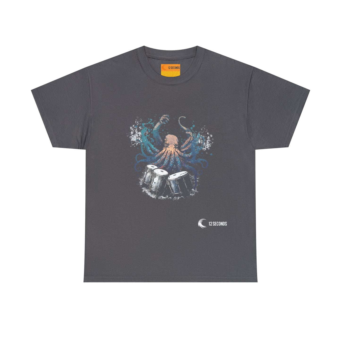 Heavy Cotton Tee - OCTODRUMMER - 12 SECONDS APPAREL