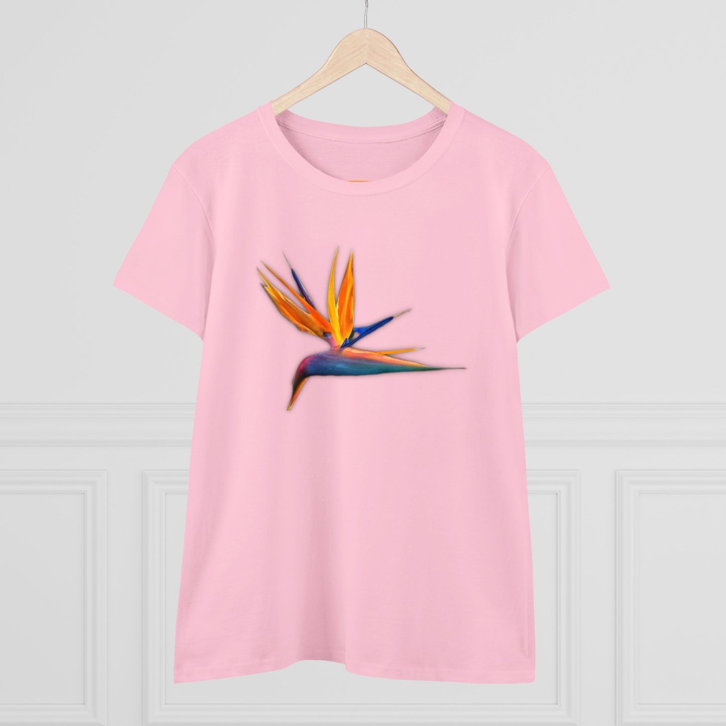 Women's Midweight Cotton Tee - STRELITZIA - 12 SECONDS APPAREL