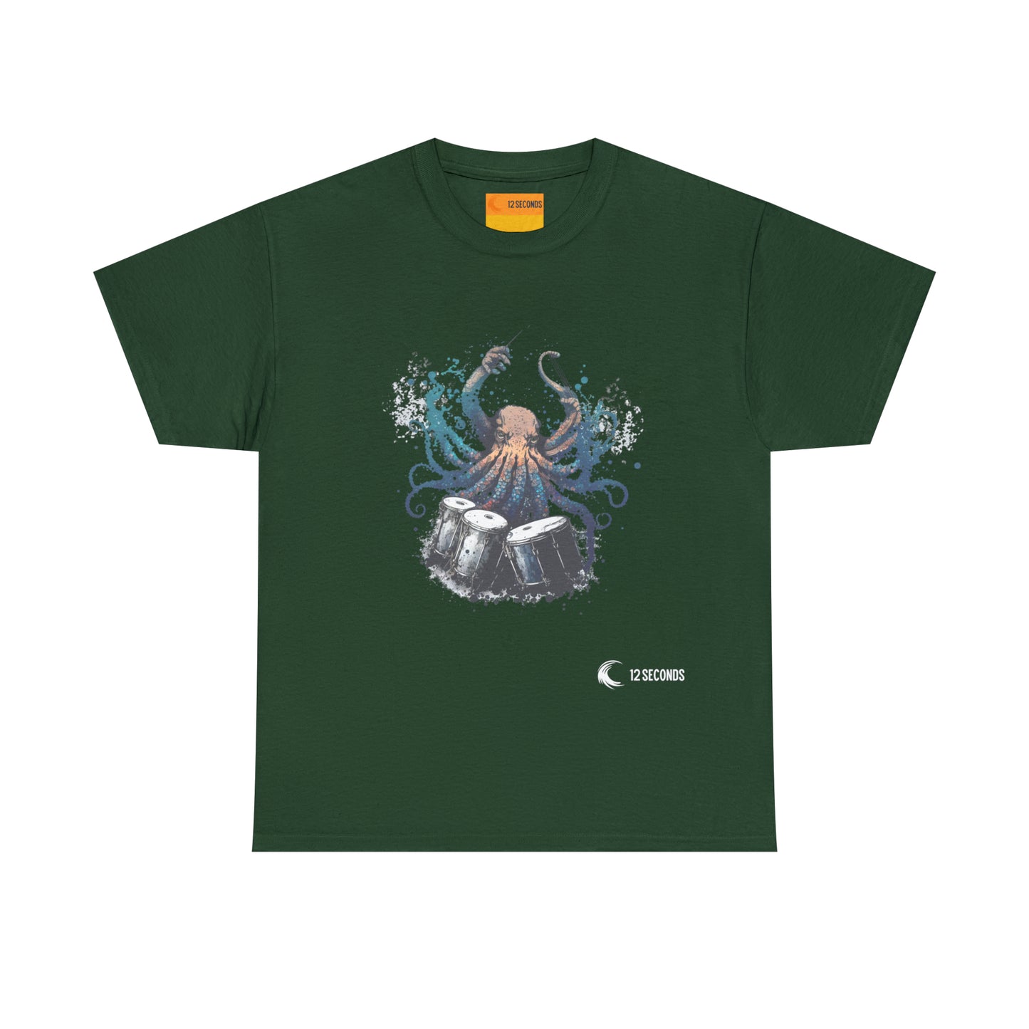 Heavy Cotton Tee - OCTODRUMMER - 12 SECONDS APPAREL