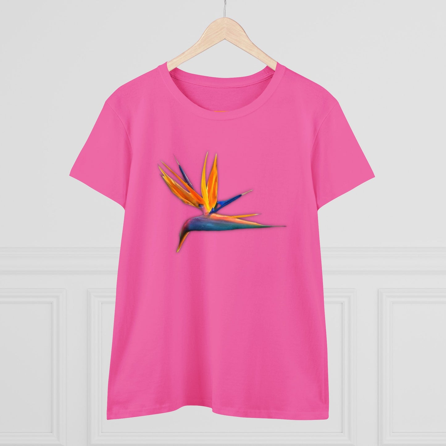 Women's Midweight Cotton Tee - STRELITZIA - 12 SECONDS APPAREL