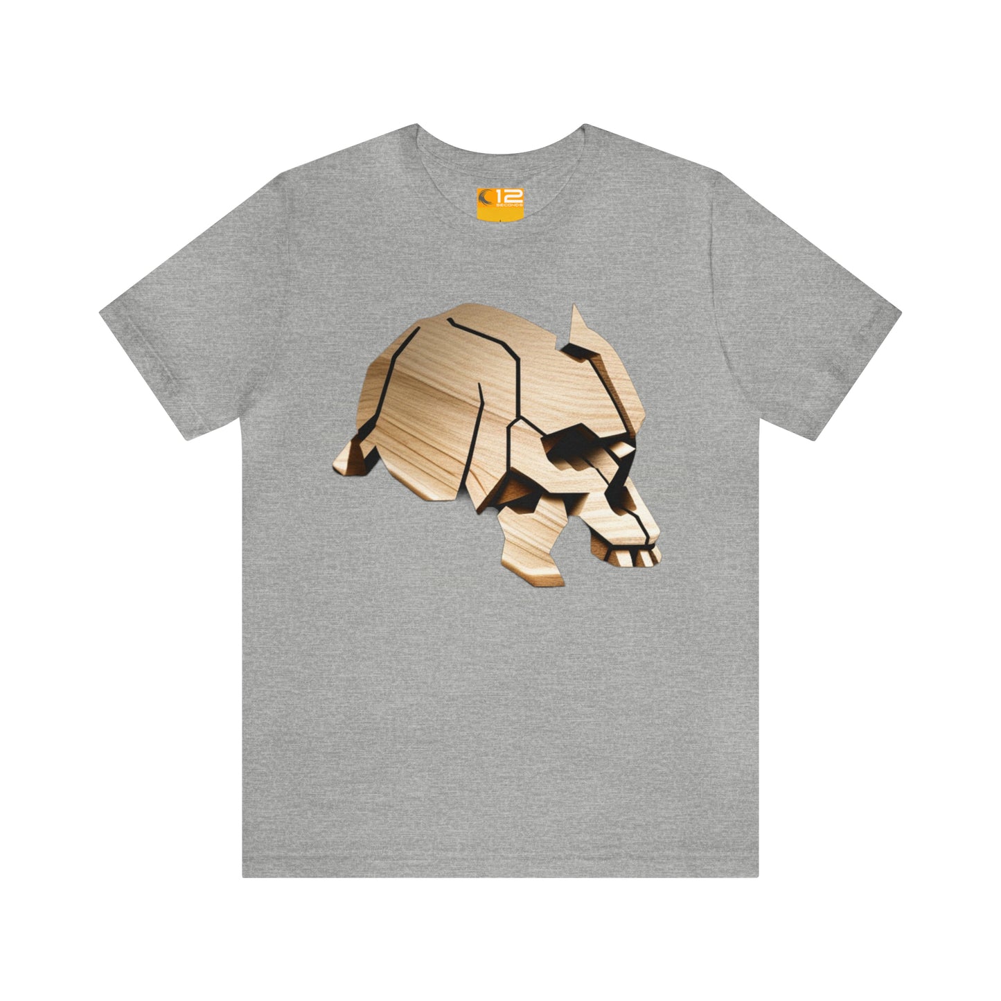 Unisex Jersey Short Sleeve Cotton Tee - SKULL ANIMAL - 12 SECONDS APPAREL