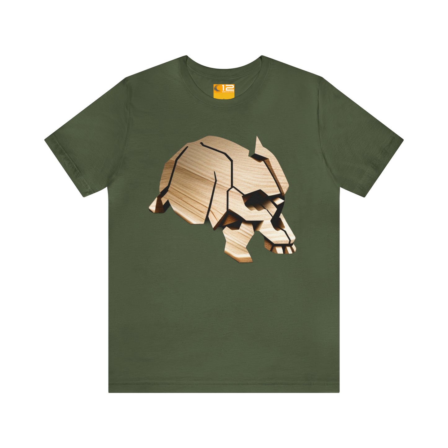 Unisex Jersey Short Sleeve Cotton Tee - SKULL ANIMAL - 12 SECONDS APPAREL