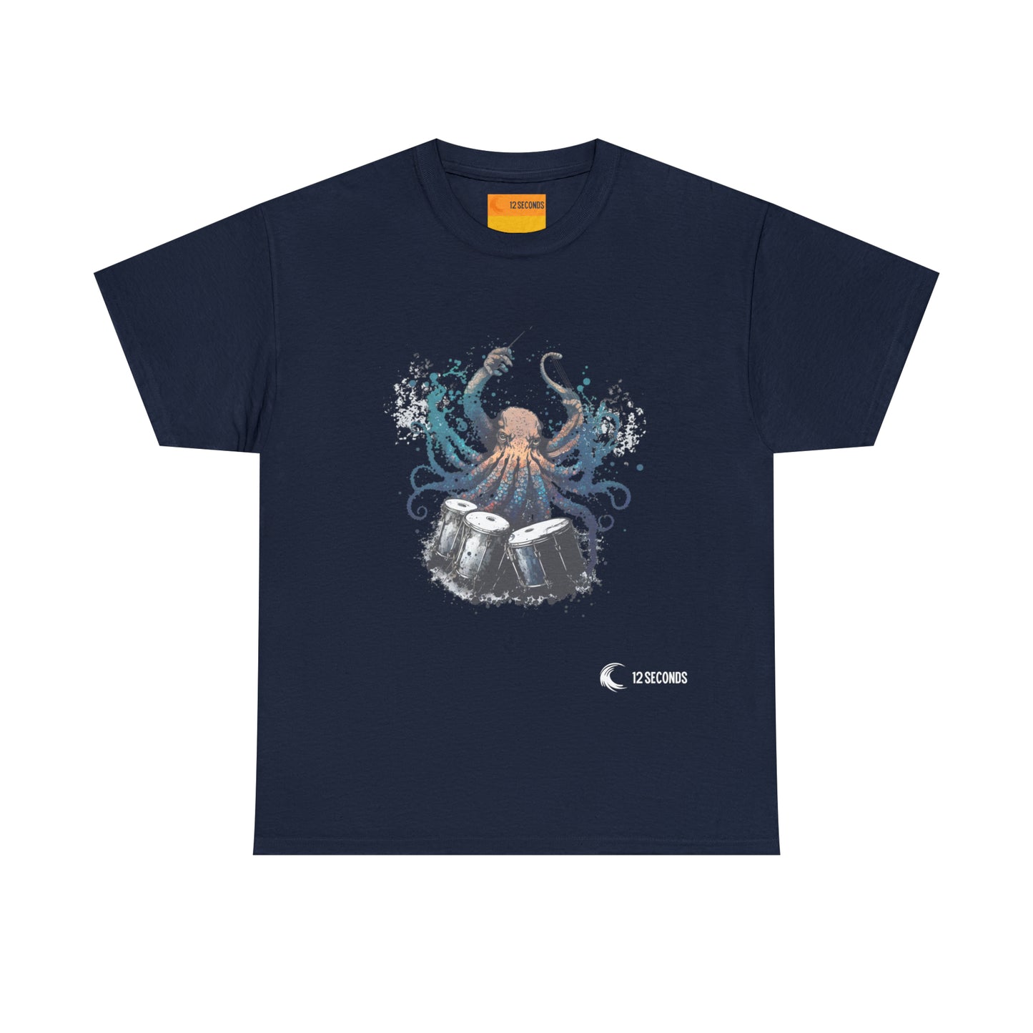 Heavy Cotton Tee - OCTODRUMMER - 12 SECONDS APPAREL