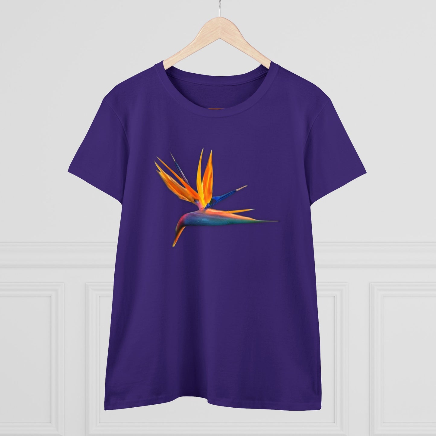 Women's Midweight Cotton Tee - STRELITZIA - 12 SECONDS APPAREL