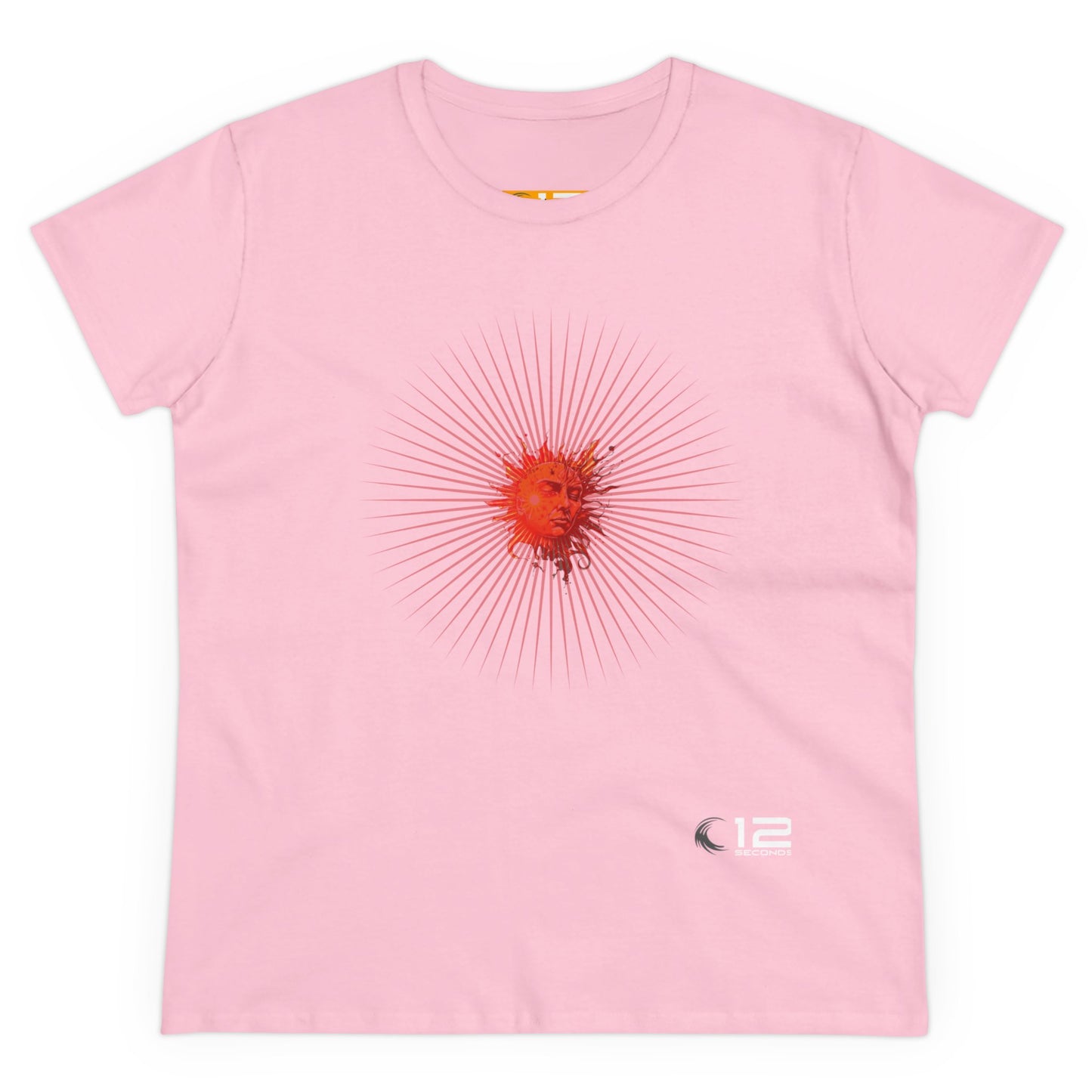 Women's Midweight Cotton Tee - RADIANT SUN - 12 SECONDS APPAREL