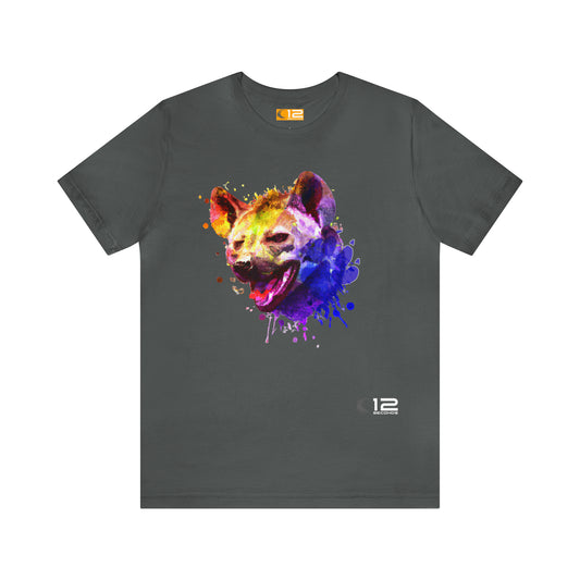 Unisex Jersey Short Sleeve Tee - HYENA COLORBURST - 12 SECONDS APPAREL