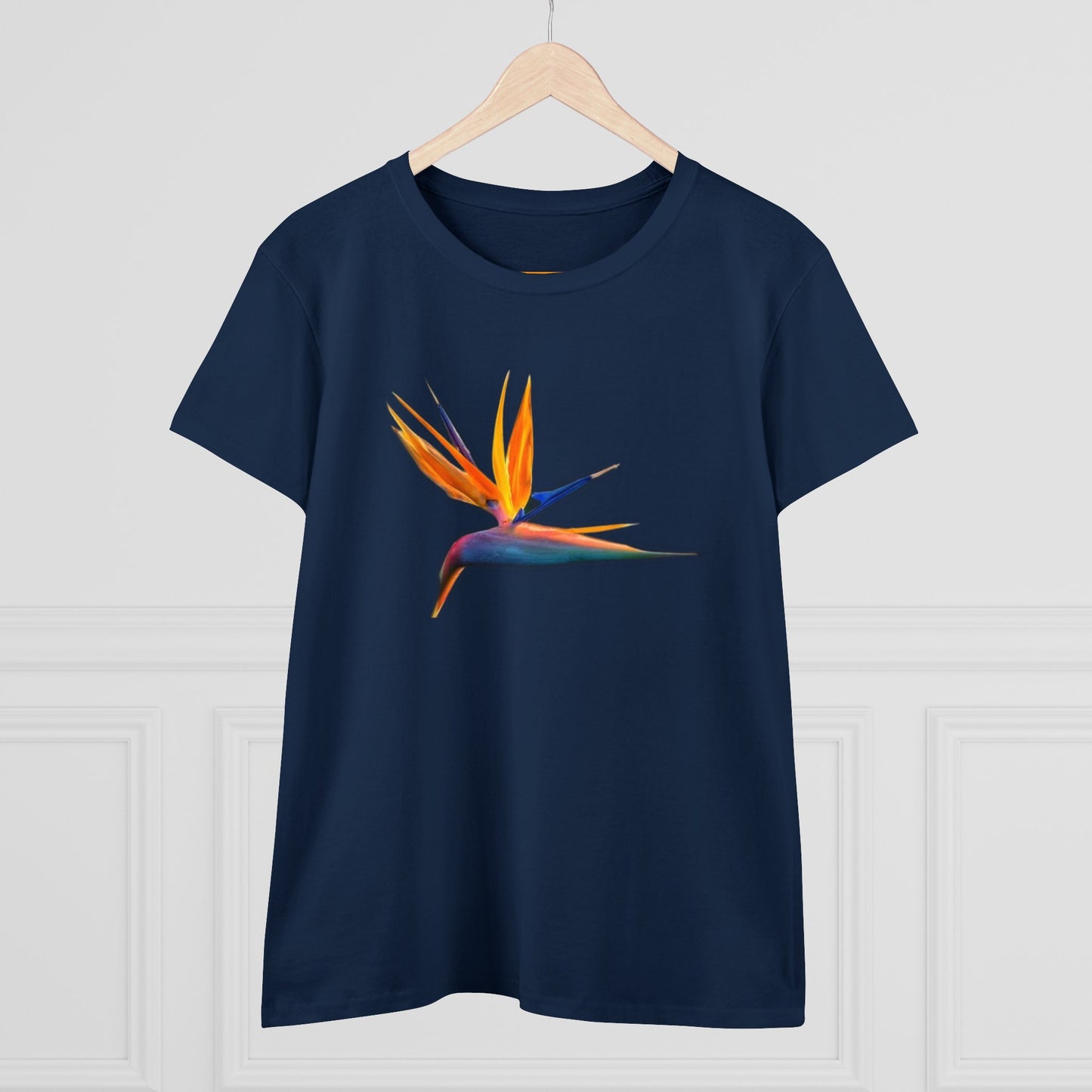 Women's Midweight Cotton Tee - STRELITZIA - 12 SECONDS APPAREL