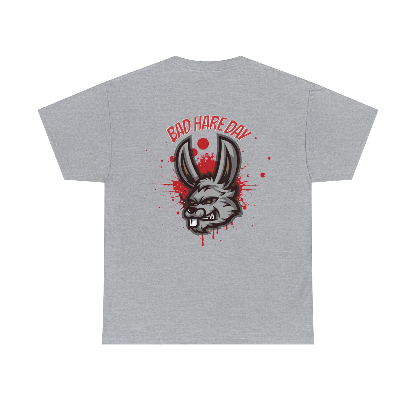 Unisex Heavy Cotton Tee - BAD HARE DAY - 12 SECONDS APPAREL