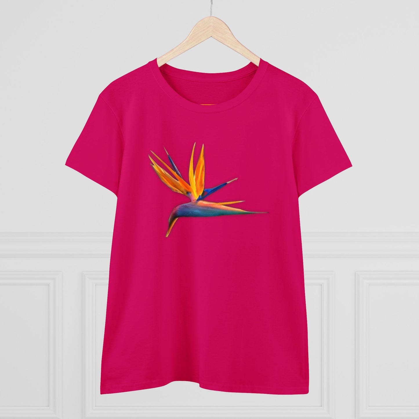 Women's Midweight Cotton Tee - STRELITZIA - 12 SECONDS APPAREL