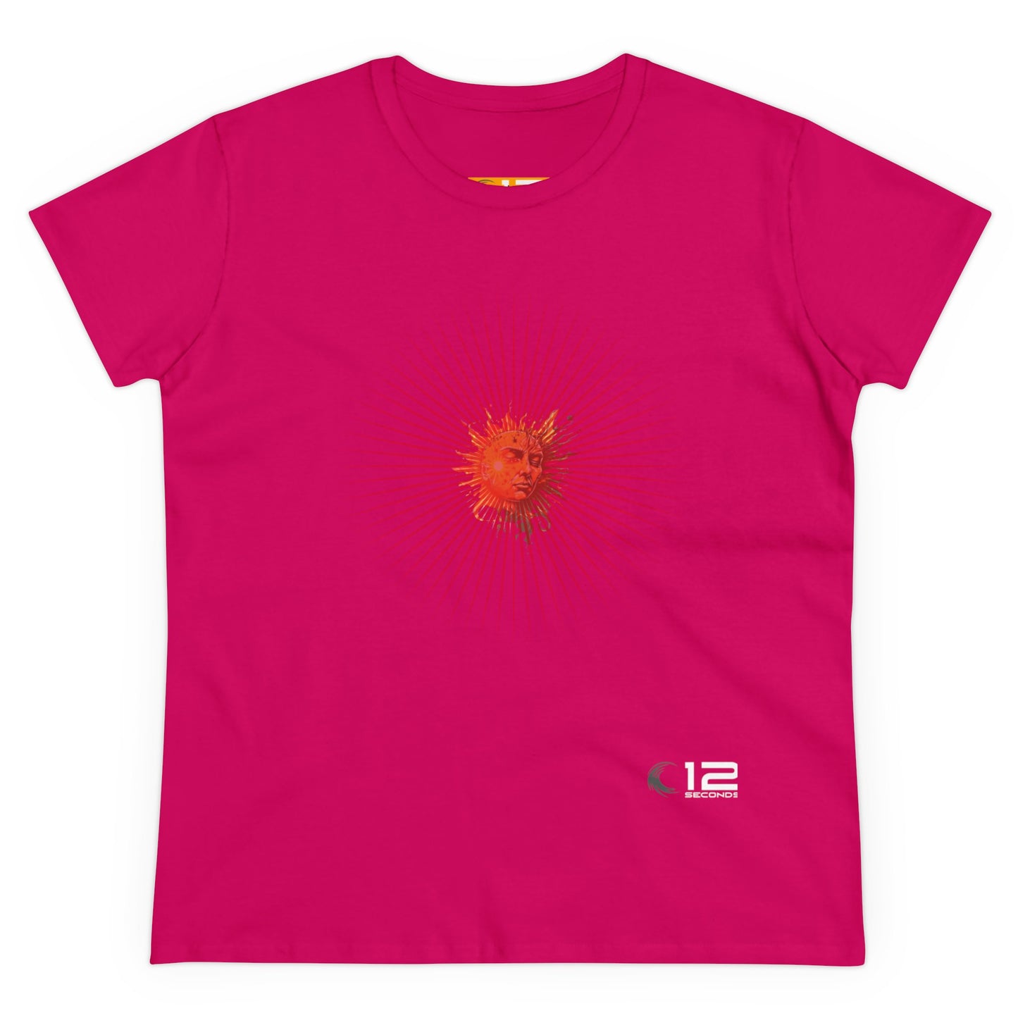 Women's Midweight Cotton Tee - RADIANT SUN - 12 SECONDS APPAREL