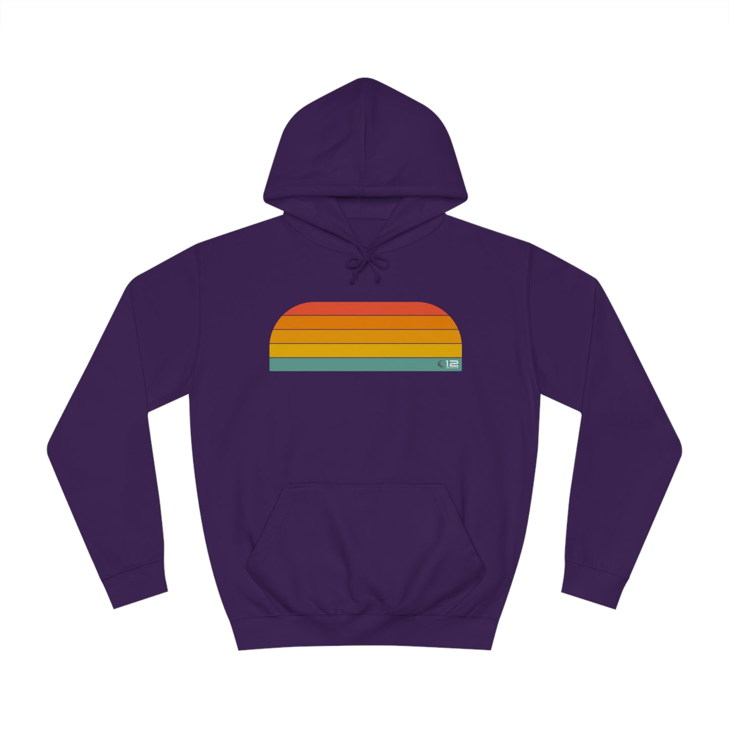 Unisex College Hoodie - RAINBOW - 12 SECONDS APPAREL