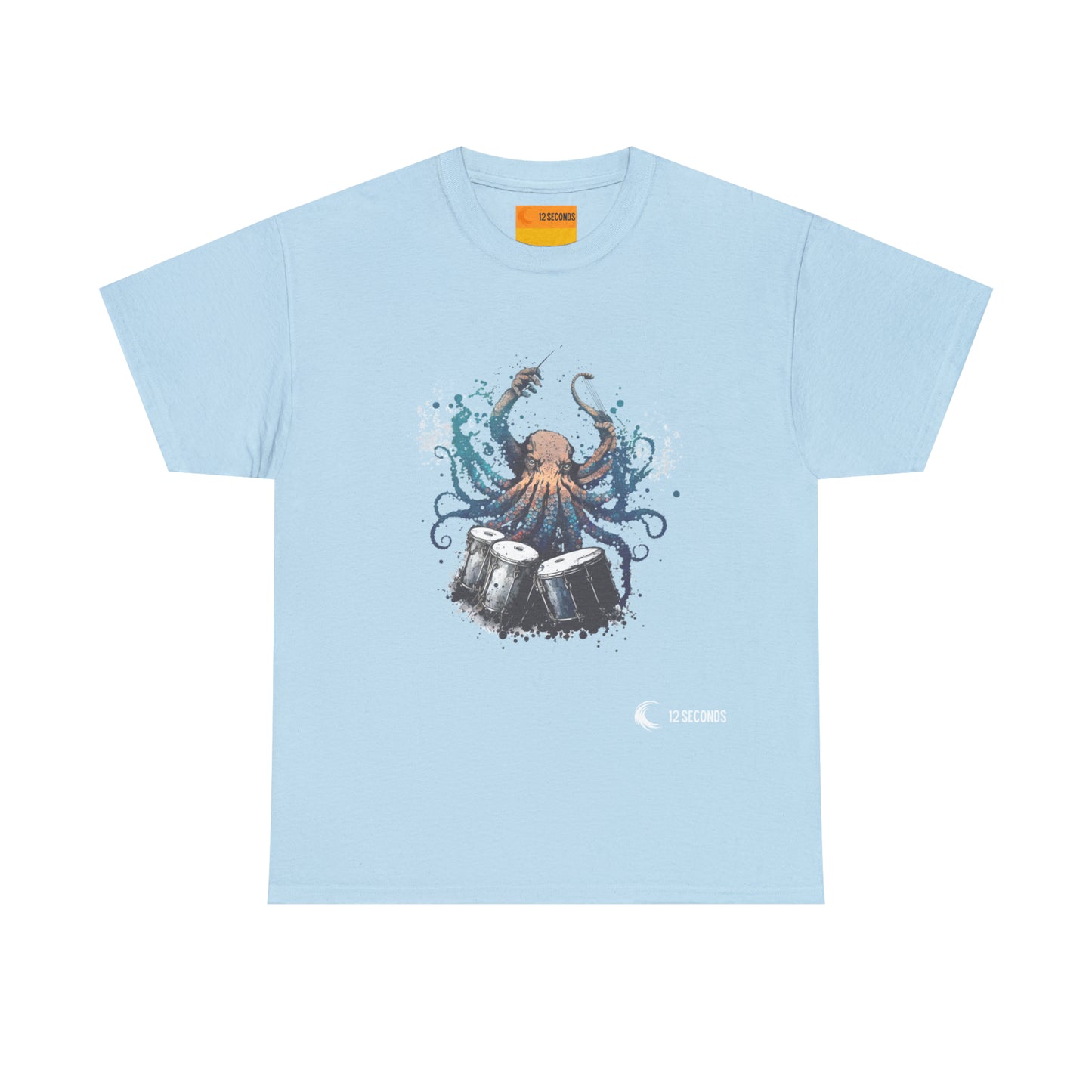Heavy Cotton Tee - OCTODRUMMER - 12 SECONDS APPAREL