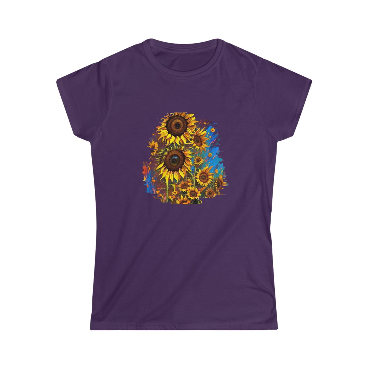 Women's Softstyle Tee - SUNFLOWERS - 12 SECONDS APPAREL