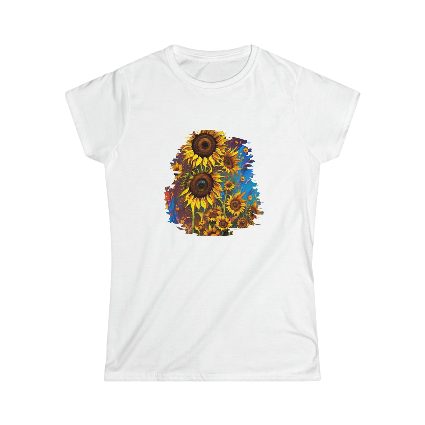 Women's Softstyle Tee - SUNFLOWERS - 12 SECONDS APPAREL