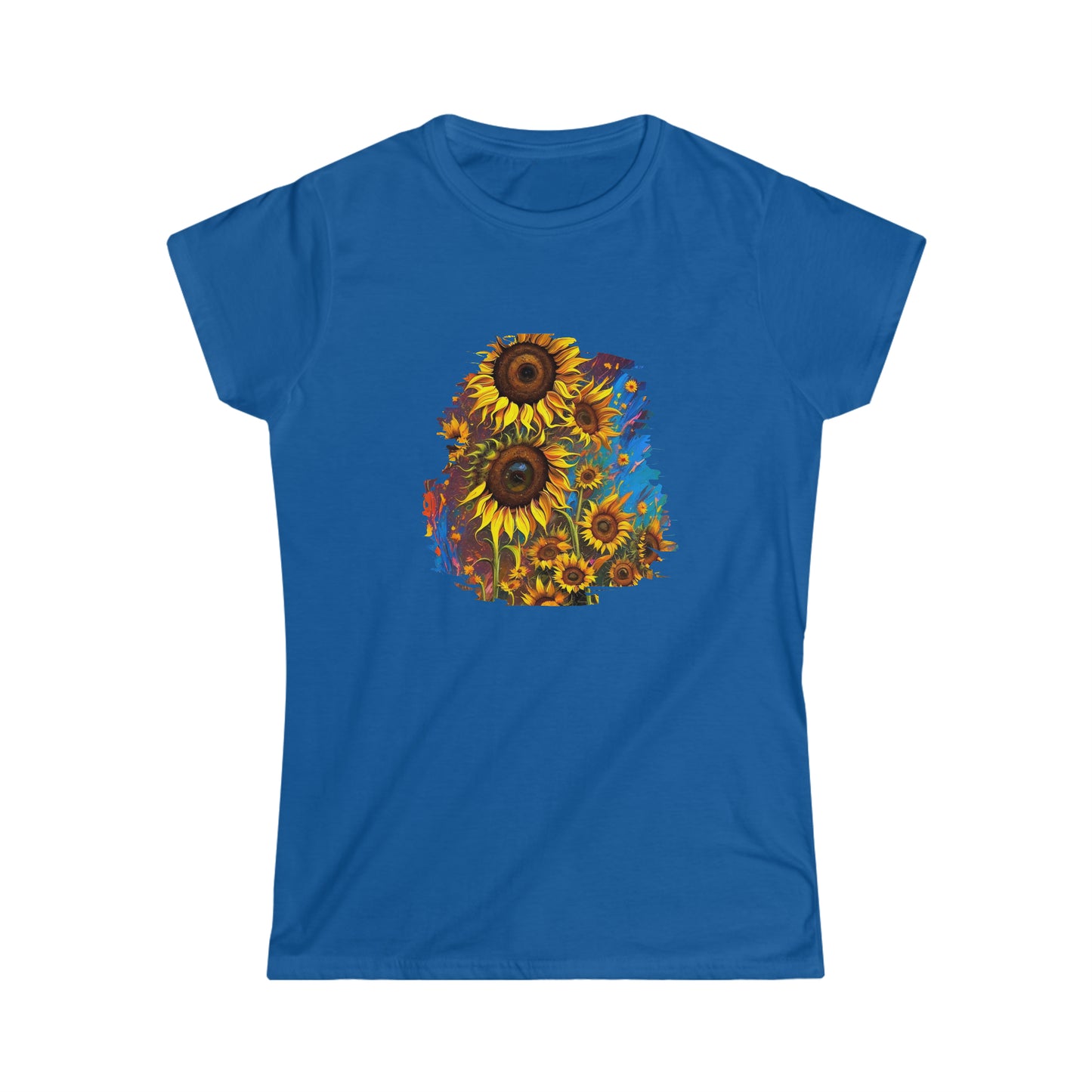 Women's Softstyle Tee - SUNFLOWERS - 12 SECONDS APPAREL