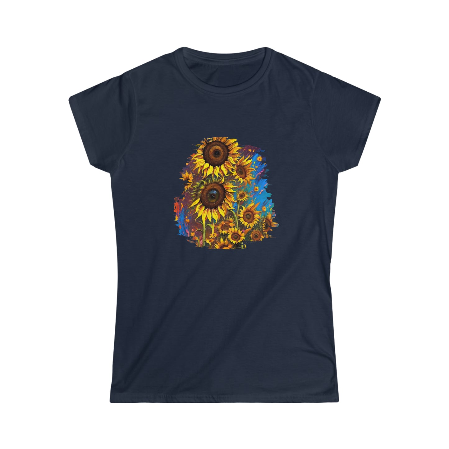 Women's Softstyle Tee - SUNFLOWERS - 12 SECONDS APPAREL