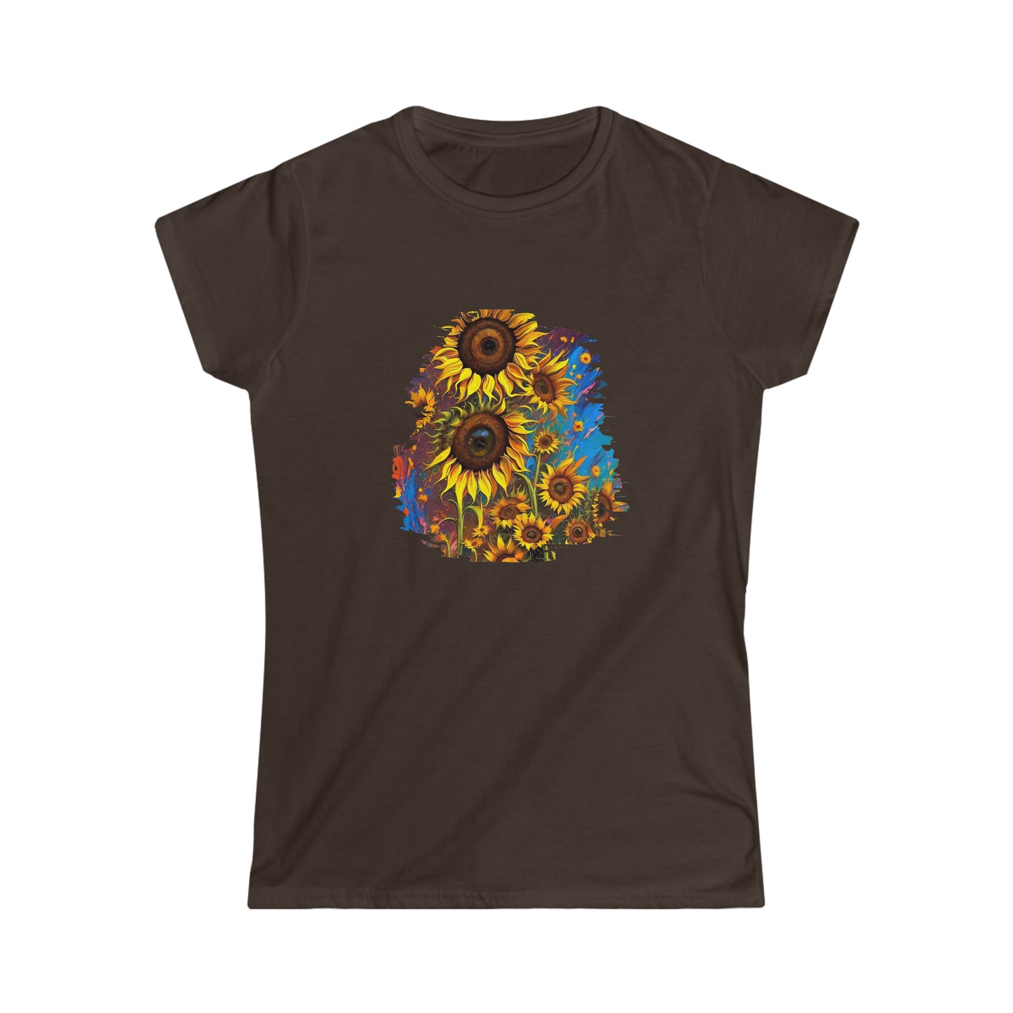 Women's Softstyle Tee - SUNFLOWERS - 12 SECONDS APPAREL