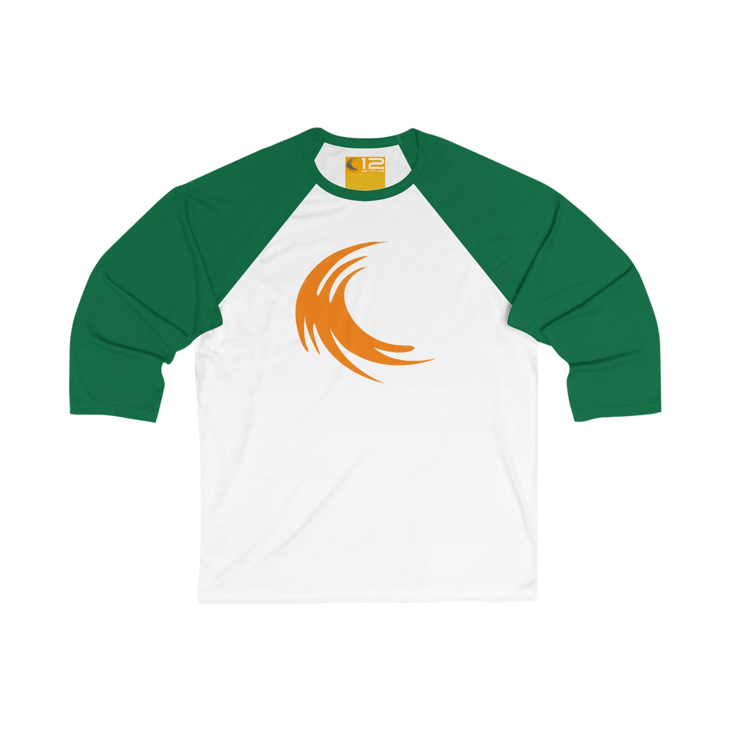Unisex 3\4 Sleeve Baseball Tee - 12 SECONDS - 12 SECONDS APPAREL