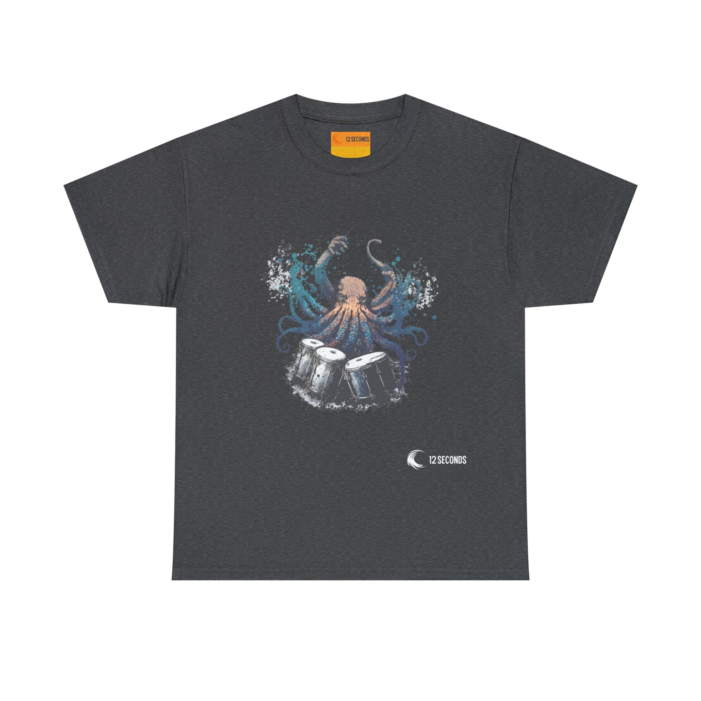 Heavy Cotton Tee - OCTODRUMMER - 12 SECONDS APPAREL