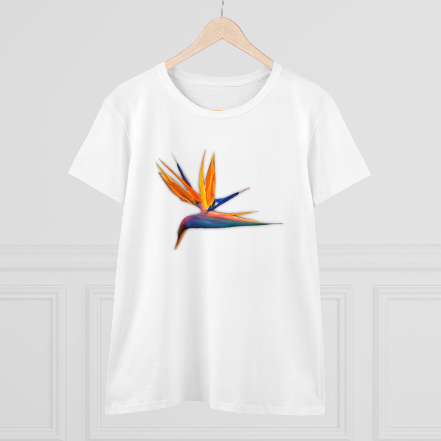 Women's Midweight Cotton Tee - STRELITZIA - 12 SECONDS APPAREL