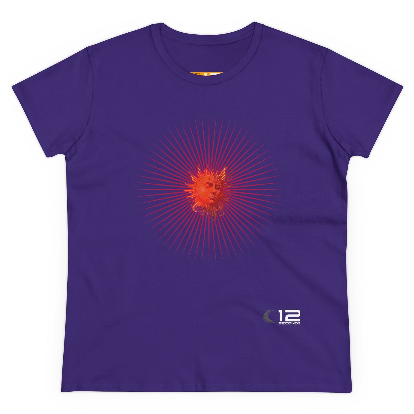 Women's Midweight Cotton Tee - RADIANT SUN - 12 SECONDS APPAREL