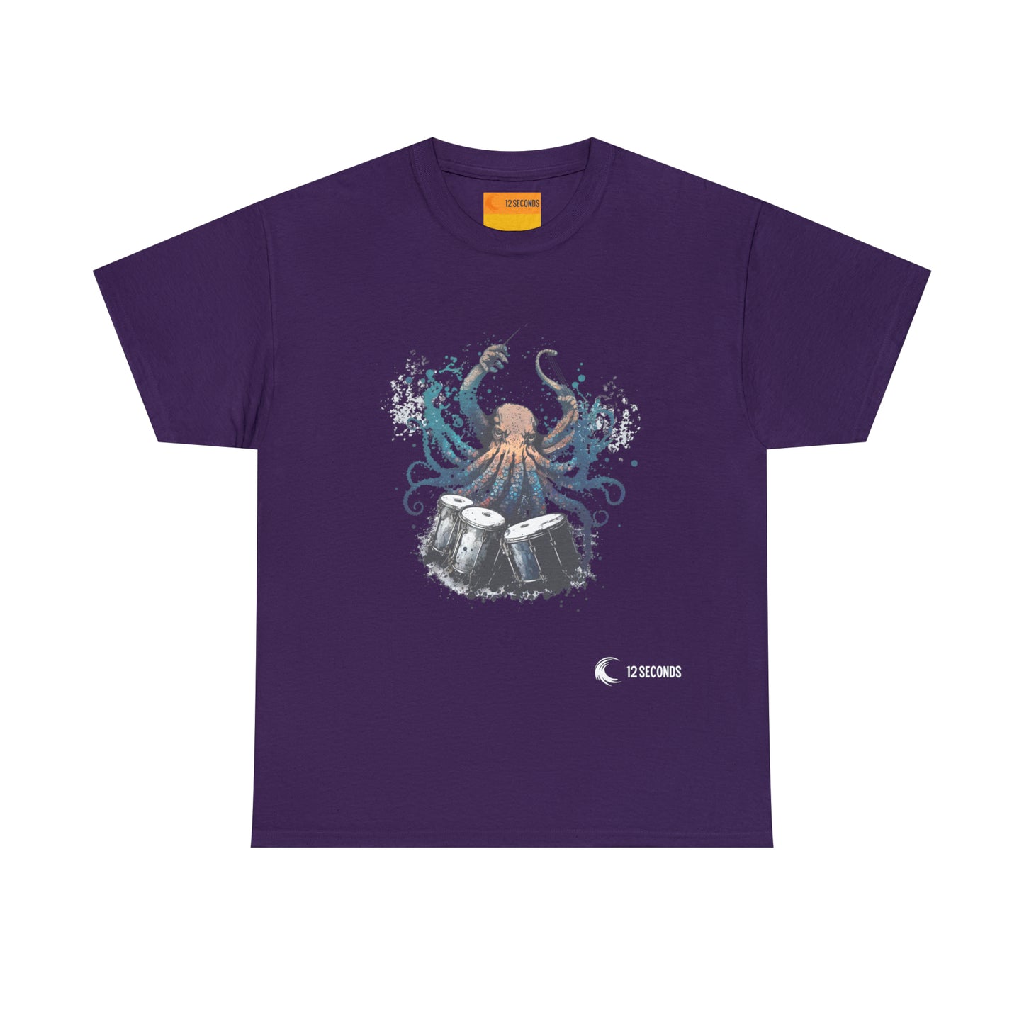 Heavy Cotton Tee - OCTODRUMMER - 12 SECONDS APPAREL
