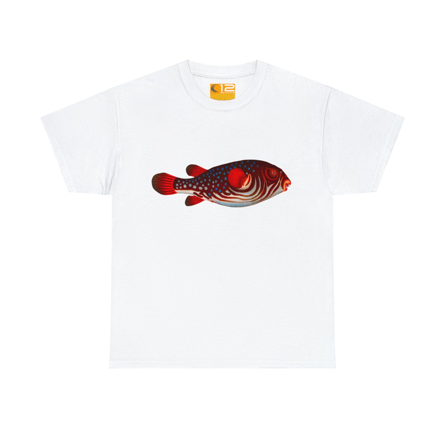 Unisex Heavy Cotton Tee - PUFFER FISH - 12 SECONDS APPAREL