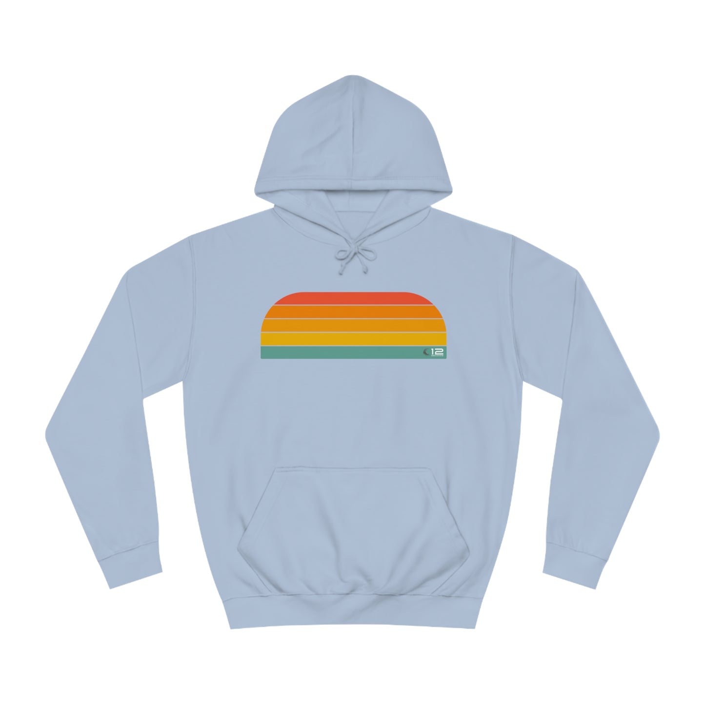 Unisex College Hoodie - RAINBOW - 12 SECONDS APPAREL
