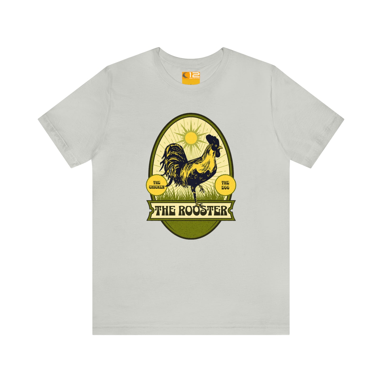 Jersey Short Sleeve Cotton Tee - THE ROOSTER - 12 SECONDS APPAREL