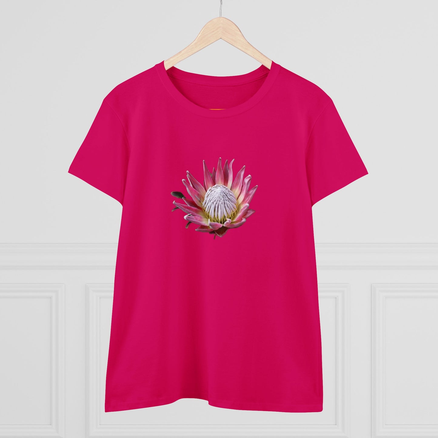 Women's Midweight Cotton Tee - KING PROTEA - 12 SECONDS APPAREL