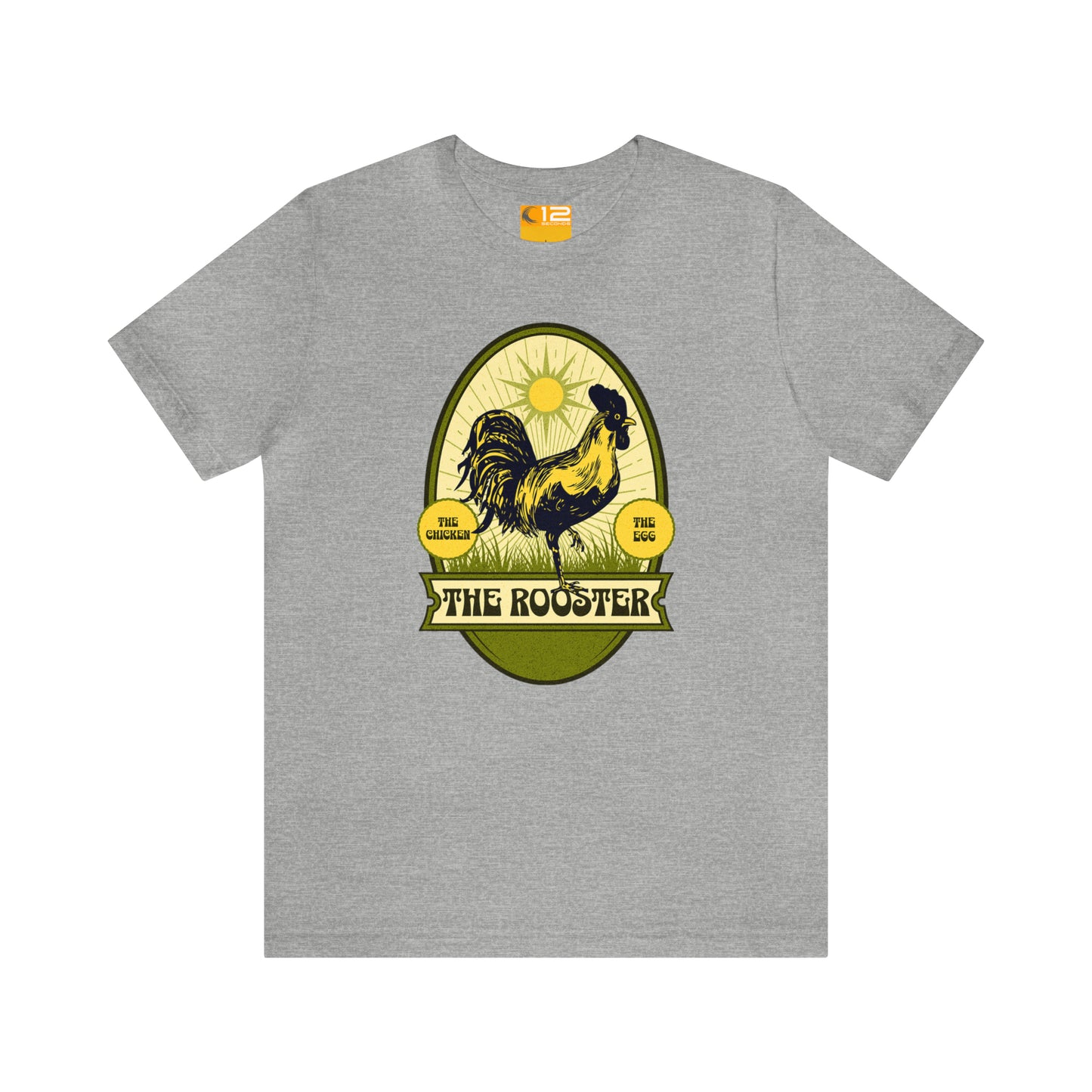 Jersey Short Sleeve Cotton Tee - THE ROOSTER - 12 SECONDS APPAREL