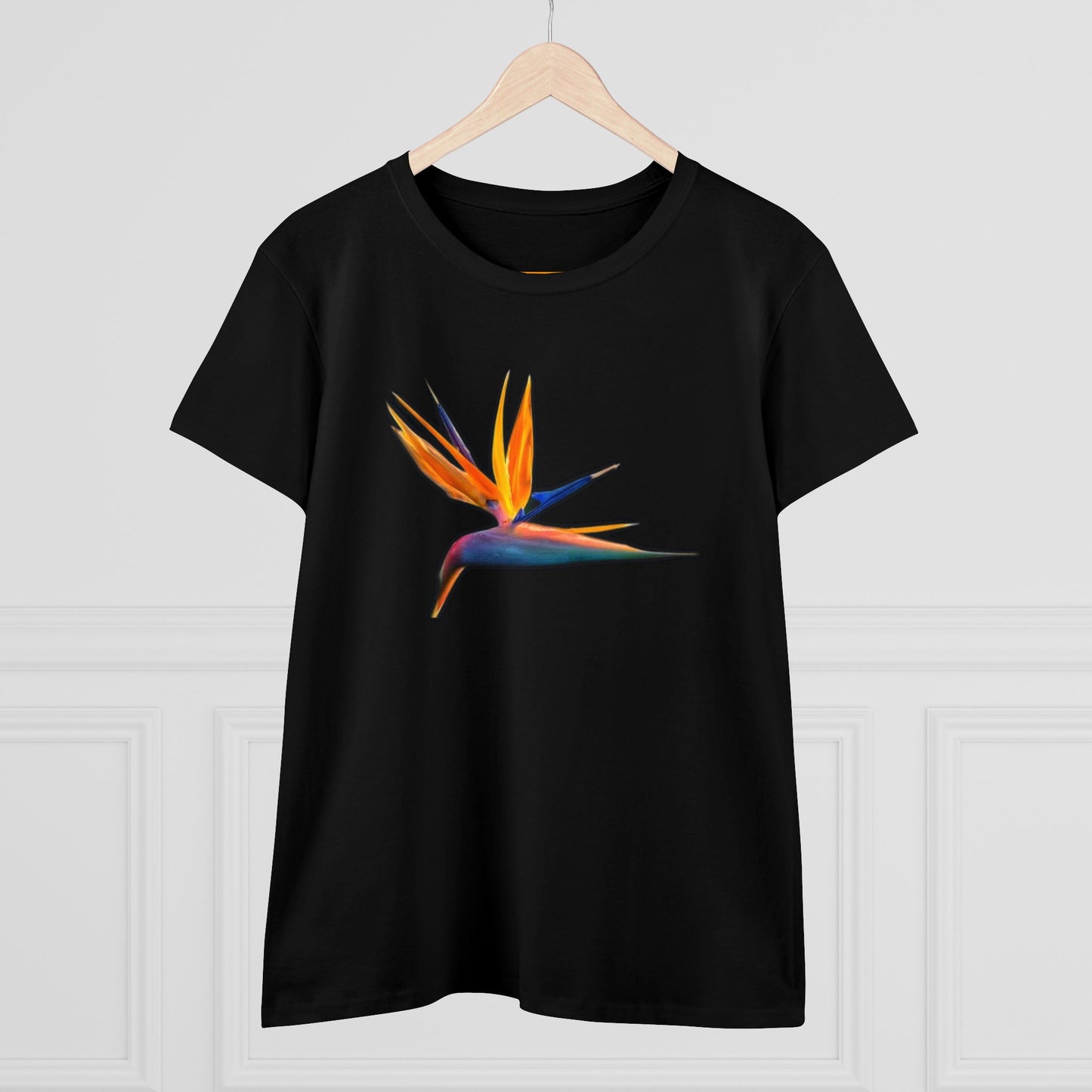 Women's Midweight Cotton Tee - STRELITZIA - 12 SECONDS APPAREL