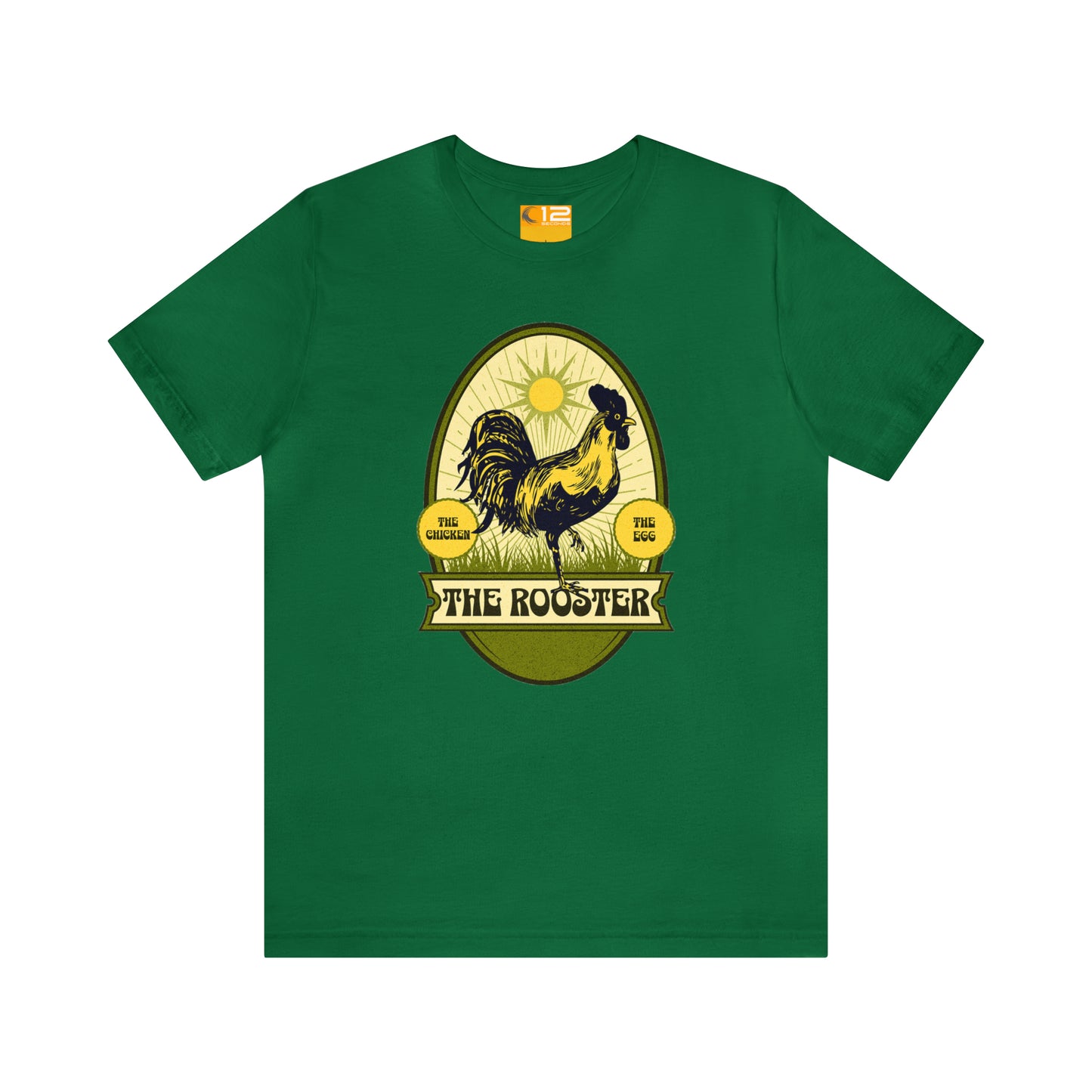 Jersey Short Sleeve Cotton Tee - THE ROOSTER - 12 SECONDS APPAREL
