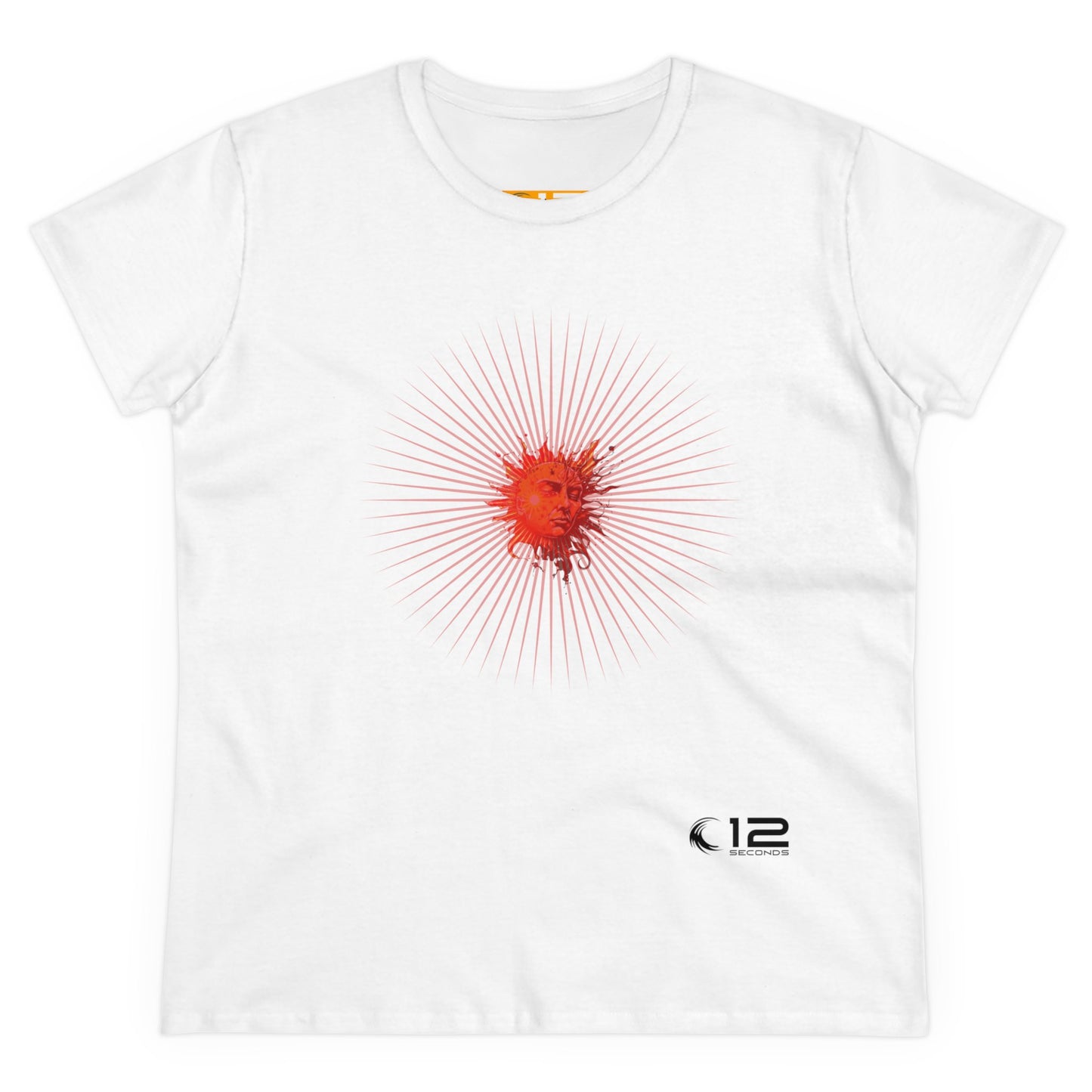 Women's Midweight Cotton Tee - RADIANT SUN - 12 SECONDS APPAREL