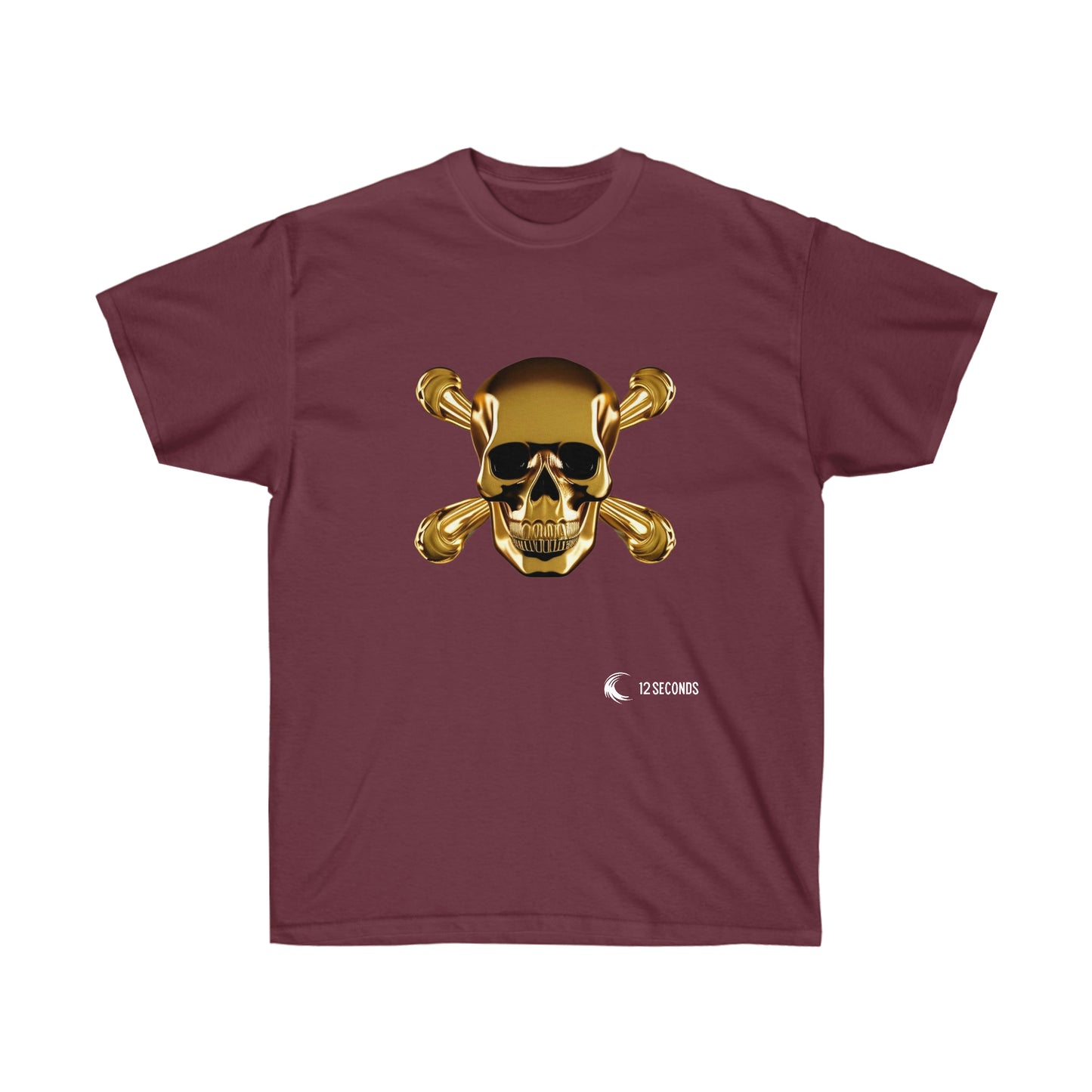 Unisex Ultra Cotton Tee - SKULL & BONES - 12 SECONDS APPAREL