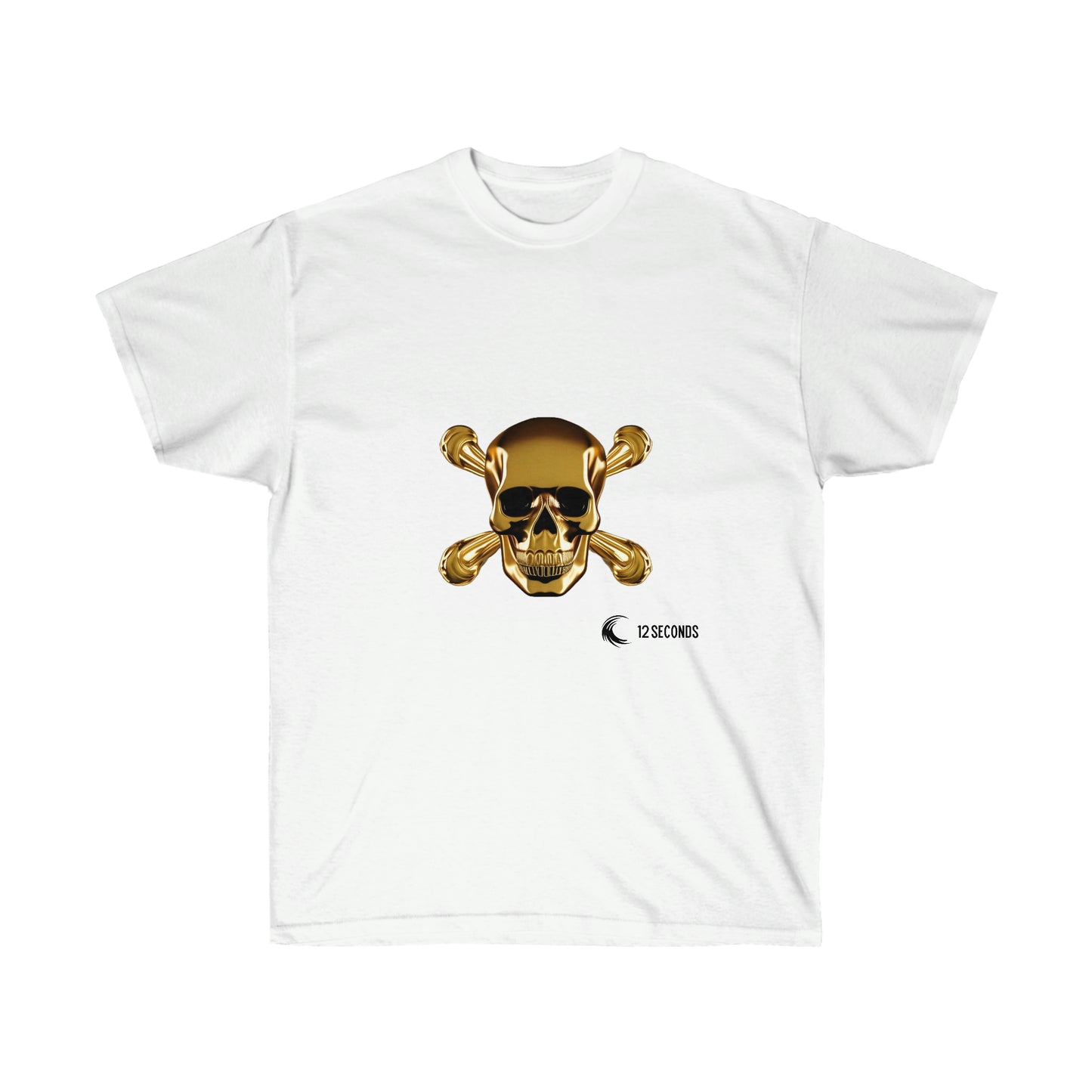 Unisex Ultra Cotton Tee - SKULL & BONES - 12 SECONDS APPAREL