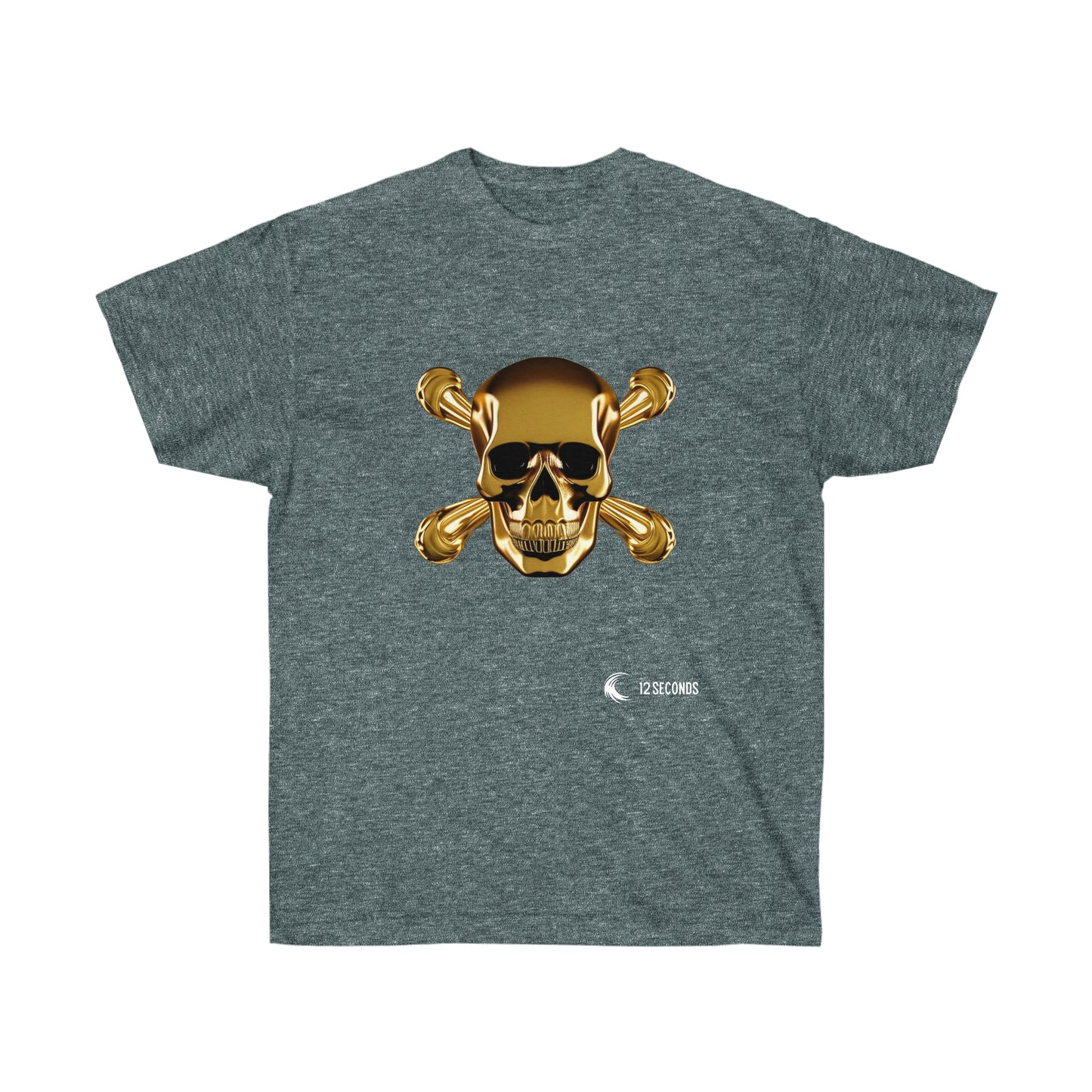 Unisex Ultra Cotton Tee - SKULL & BONES - 12 SECONDS APPAREL