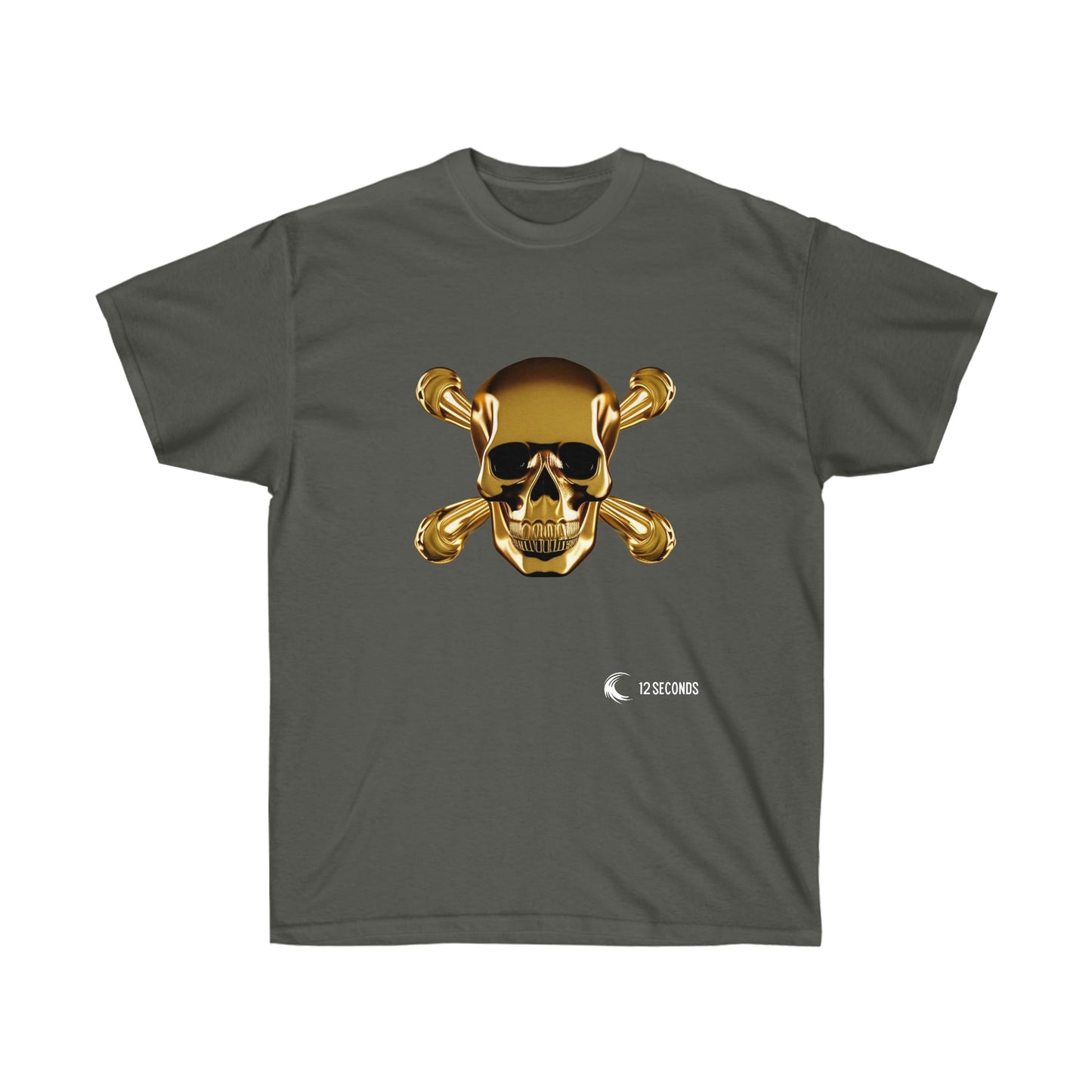 Unisex Ultra Cotton Tee - SKULL & BONES - 12 SECONDS APPAREL