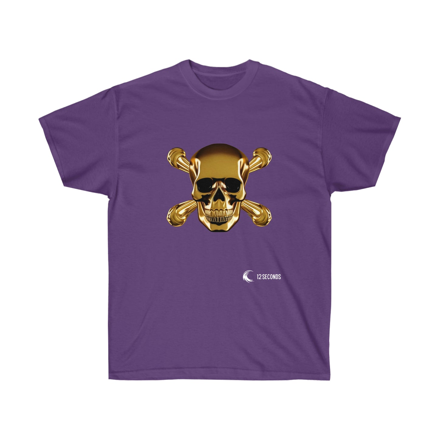 Unisex Ultra Cotton Tee - SKULL & BONES - 12 SECONDS APPAREL