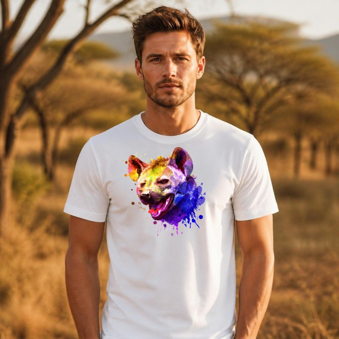 Hyena tee worn outdoors - 12 Seconds Apparel