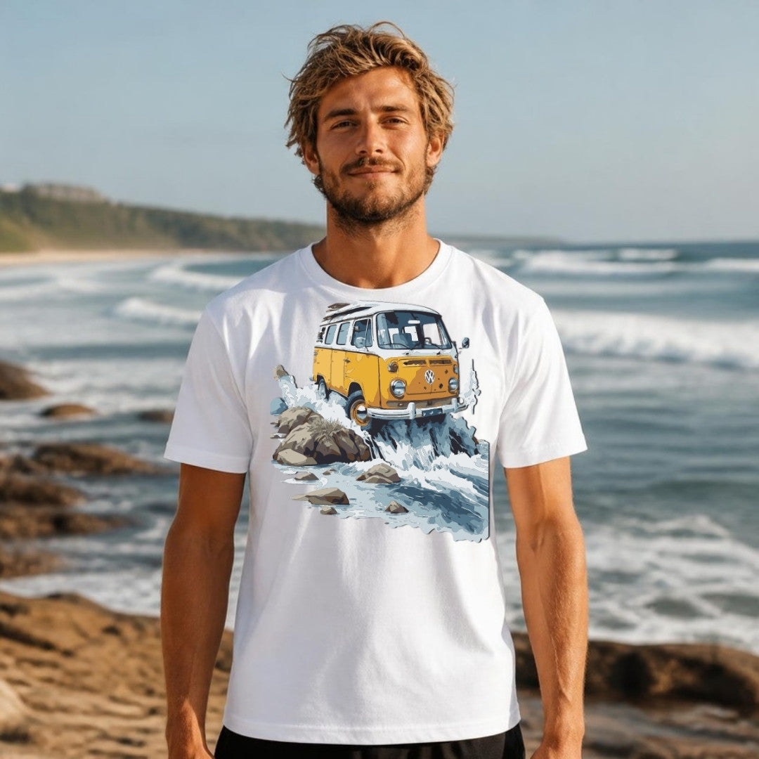 Camper tee worn outdoors - 12 Seconds Apparel