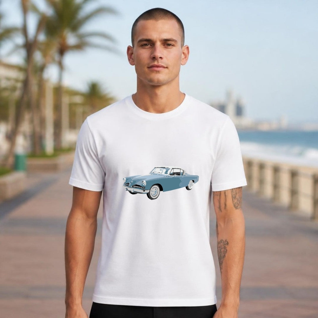 1948 classic car tee worn outdoors - 12 Seconds Apparel