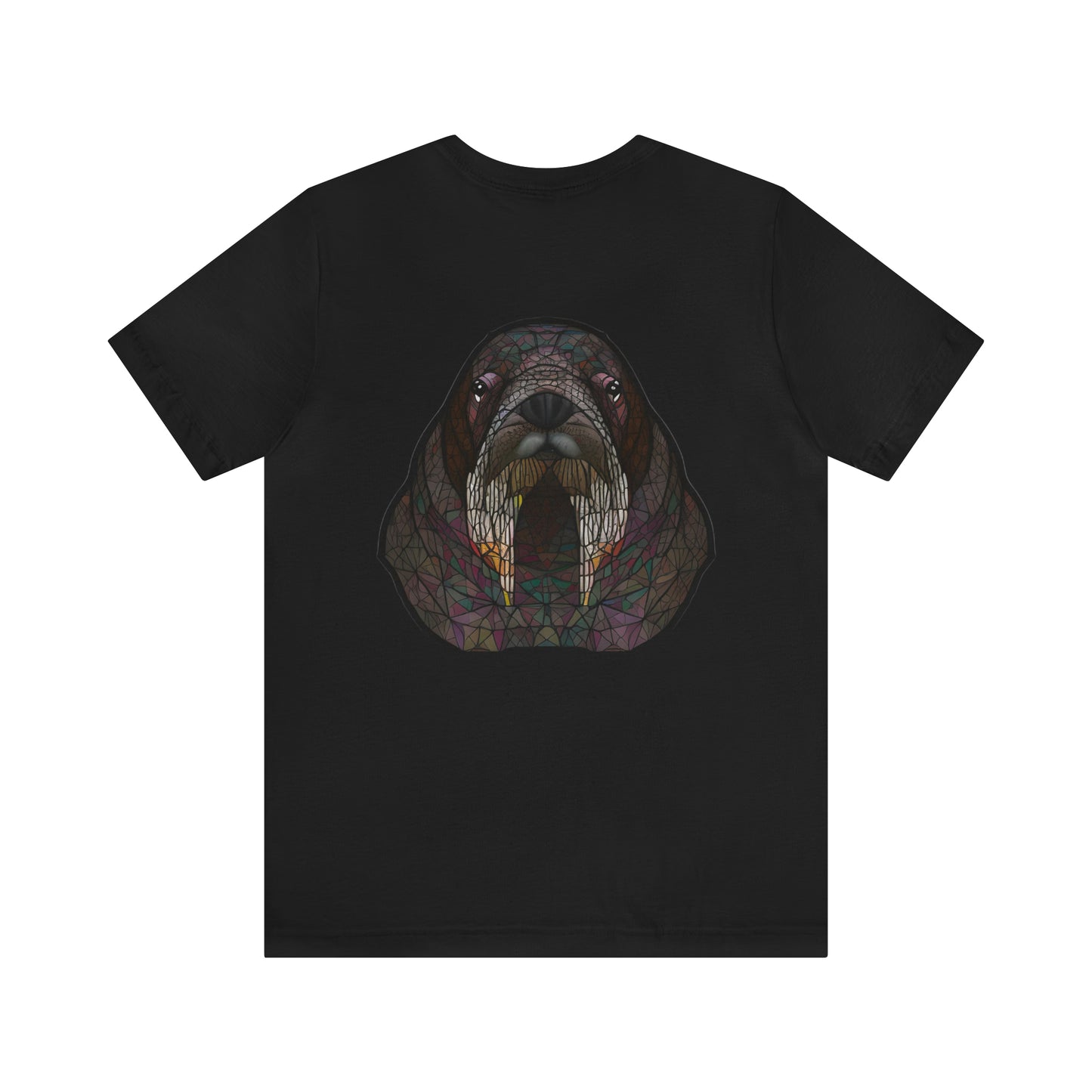 Unisex Jersey Short Sleeve Cotton Tee - GEOMETRIC WALRUS - 12 SECONDS APPAREL
