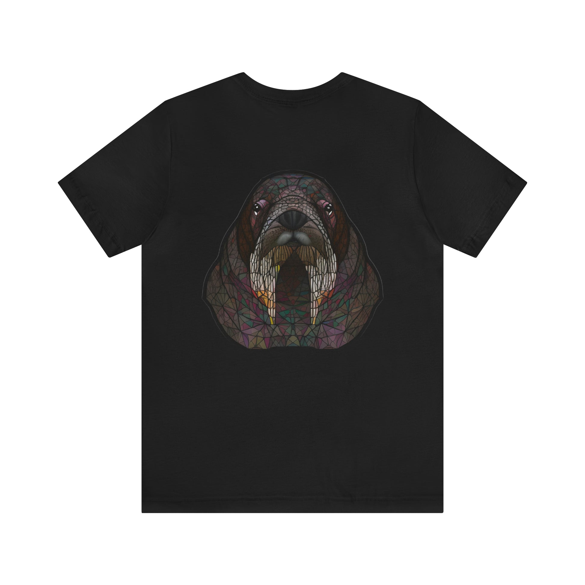 Unisex Jersey Short Sleeve Cotton Tee - GEOMETRIC WALRUS - 12 SECONDS APPAREL