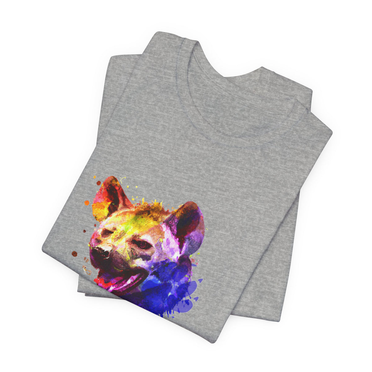 Hyena T-Shirt — Colourful African Wildlife Graphic Tee