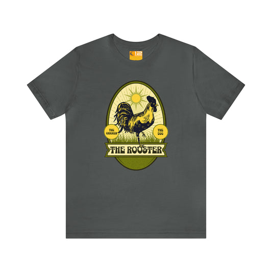 Jersey Short Sleeve Cotton Tee - THE ROOSTER - 12 SECONDS APPAREL