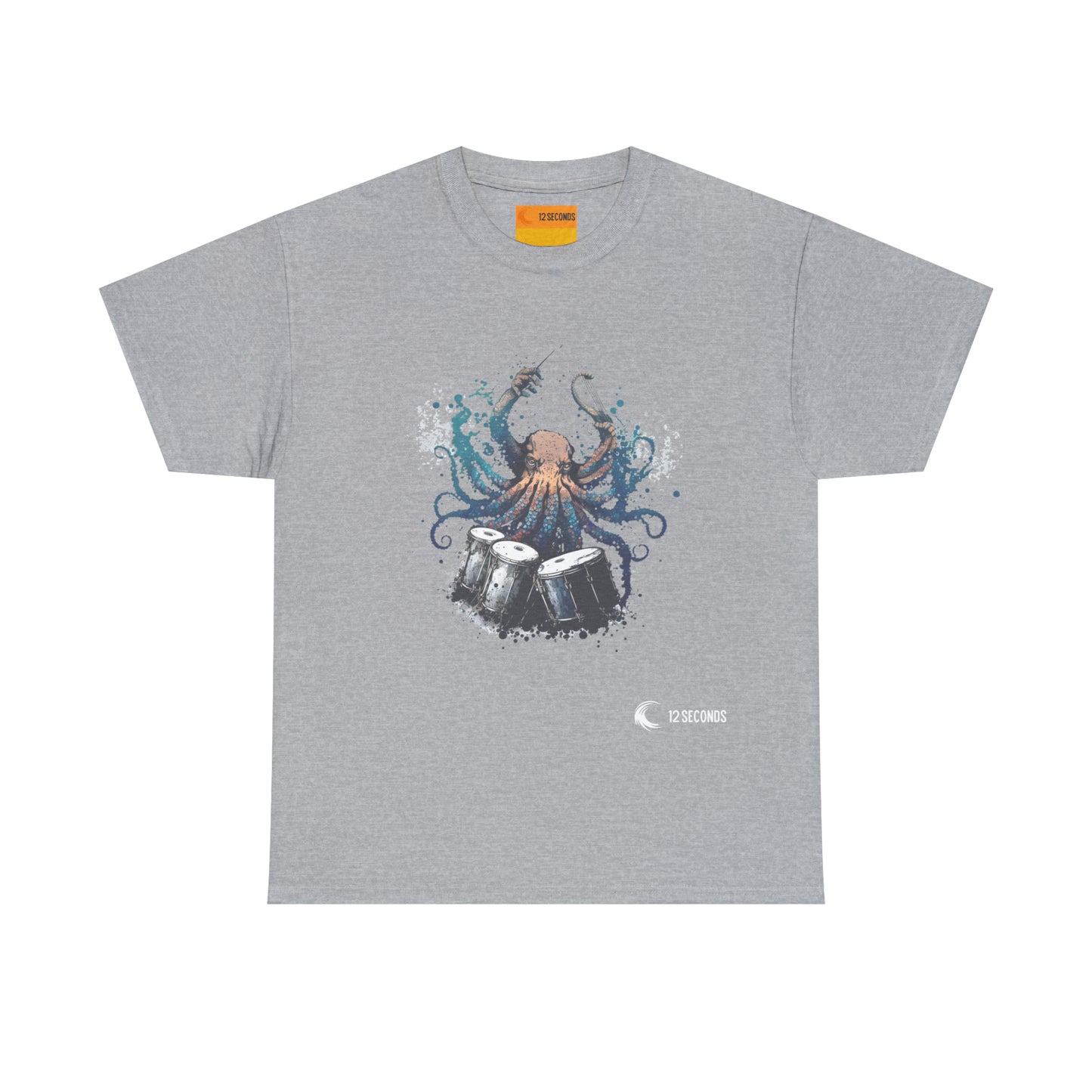 Heavy Cotton Tee - OCTODRUMMER - 12 SECONDS APPAREL