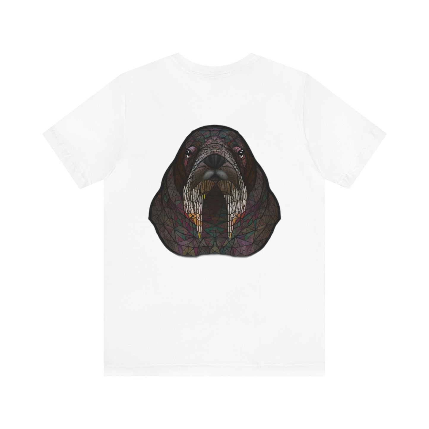 Unisex Jersey Short Sleeve Cotton Tee - GEOMETRIC WALRUS - 12 SECONDS APPAREL